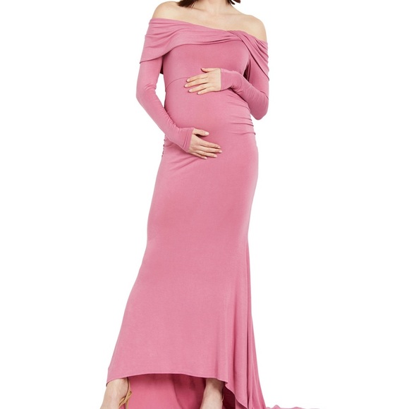 Pink Maternity Dress - Picture 3 of 4